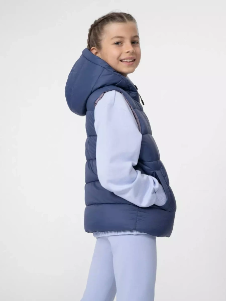 Kurtka dziecięca bezrękawnik 4F 4FJSS23TVJAF007-36S