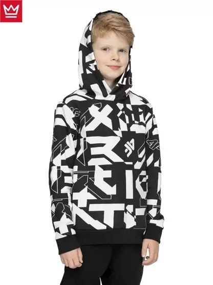Bluza dziecięca z kapturem 4F 4FJAW22TSWSM499-20S