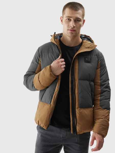 Kurtka męska zimowa puchowa 4F 4FAW23TDJAM244-82S 