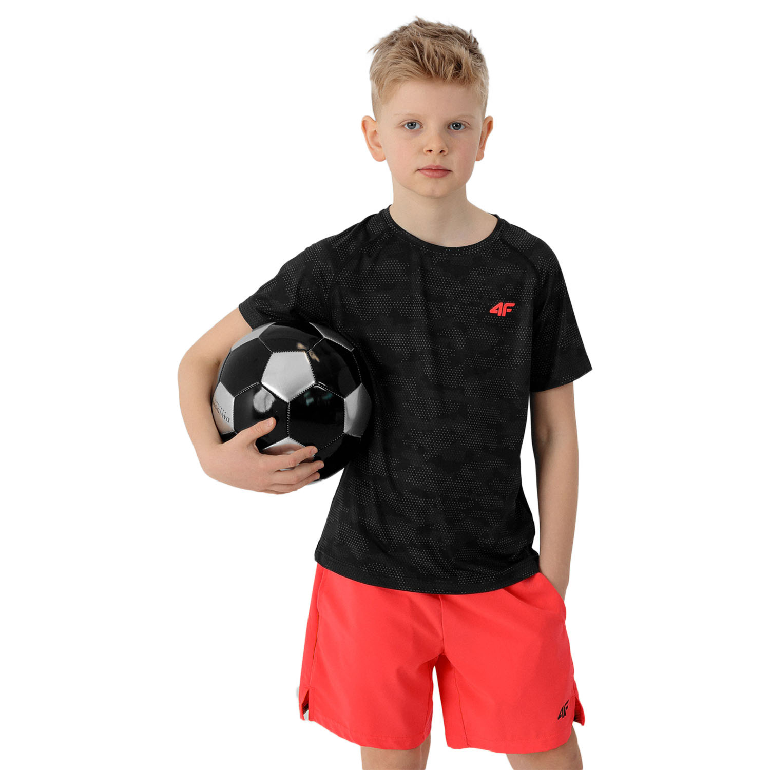 Koszulka dziecięca 4F JUNIOR HJL22-JTSMF002-20S