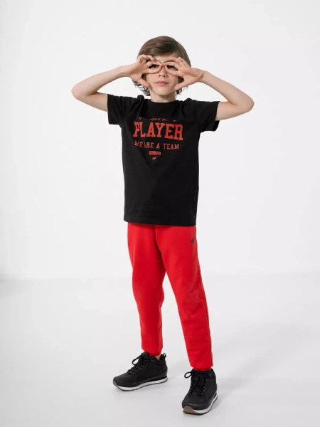 Koszulka dziecięca 4F HJZ22-JTSM007-20S