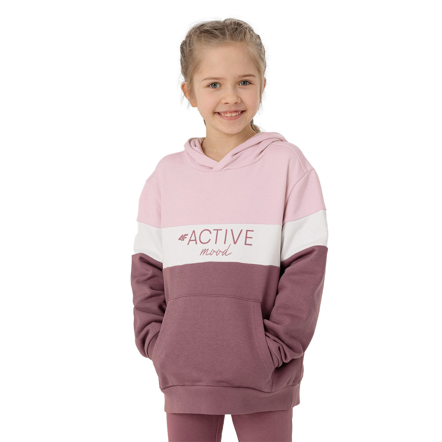 Bluza dziecięca z kapturem 4F HJL22-JBLD002-60S