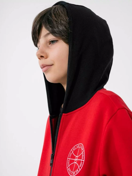 Bluza dziecięca z kapturem rozpinana 4F HJZ22-JBLM004-62S