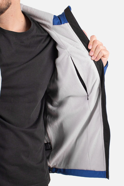 Kurtka męska softshell wiatroodporna BERGSON NORDIC SS BLUE