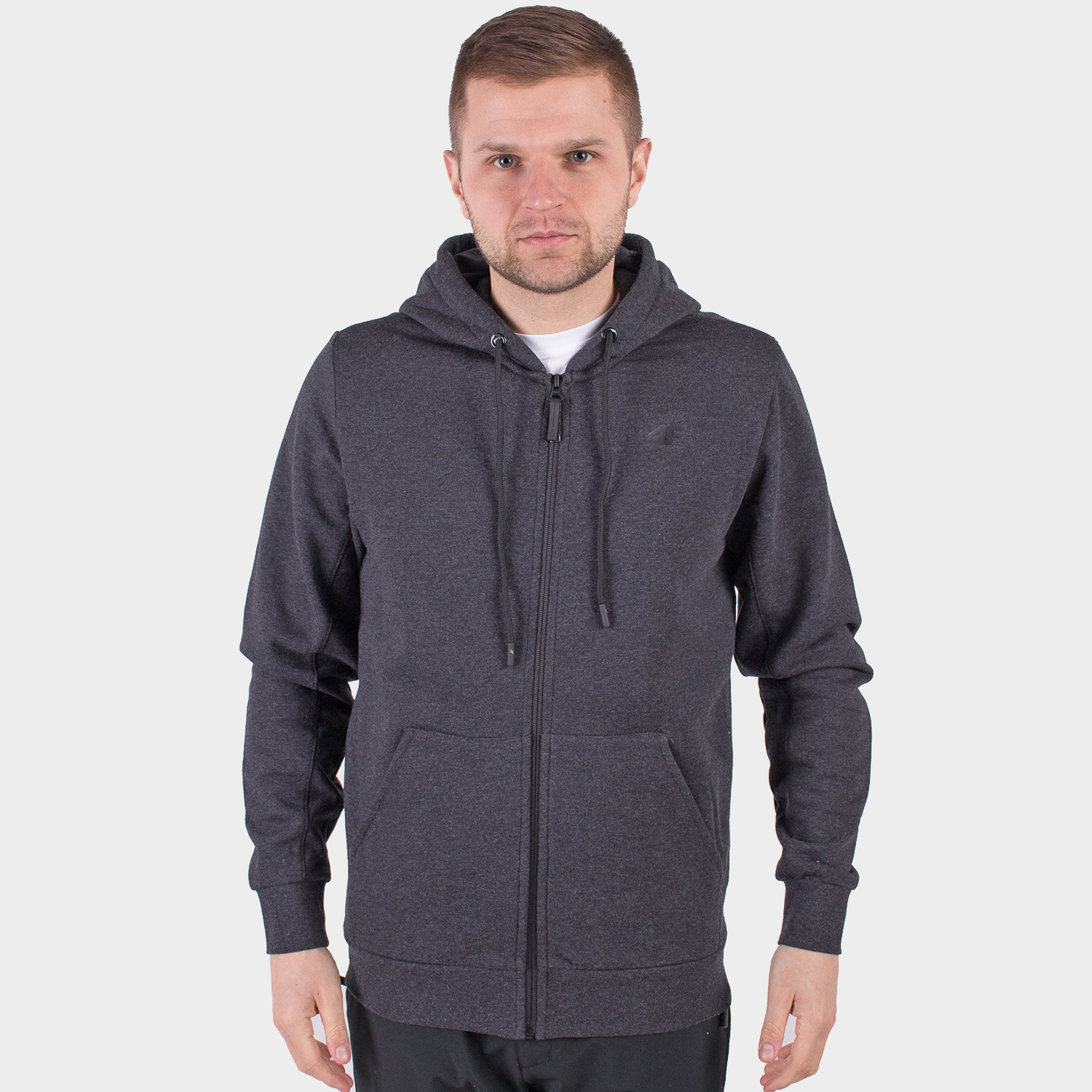 Bluza męska z kapturem rozpinana 4F H4Z19-BLM074-24M