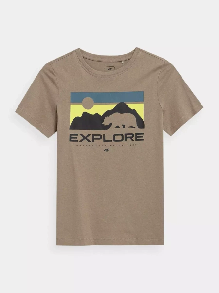 Koszulka dziecięca 4F 4FJSS23TTSHM322-83S