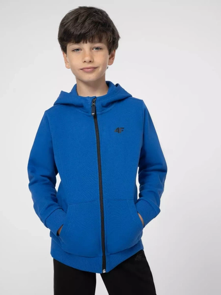 Bluza dziecięca z kapturem rozpinana 4F 4FJSS23TSWSM219-36S