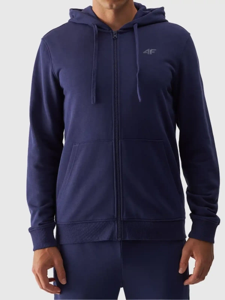 Bluza męska z kapturem rozpinana 4F 4FWMM00TSWSM1466-31S