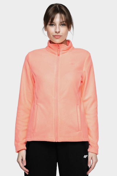 Bluza damska z kapturem rozpinana polarowa 4F NOSH4-PLD001-63N