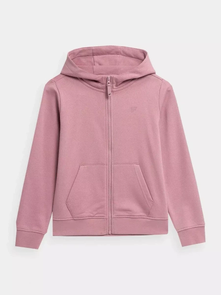 Bluza dziecięca z kapturem rozpinana 4F 4FJSS23TSWSF216-54S