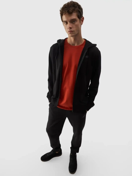 Bluza męska z kapturem rozpinana 4F 4FWMM00TSWSM1466-20S