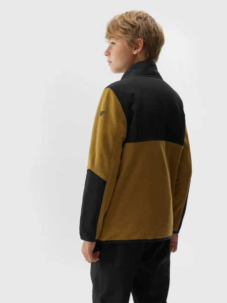 Bluza dziecięca rozpinana polarowa 4F 4FJAW23TFLEM106-74S