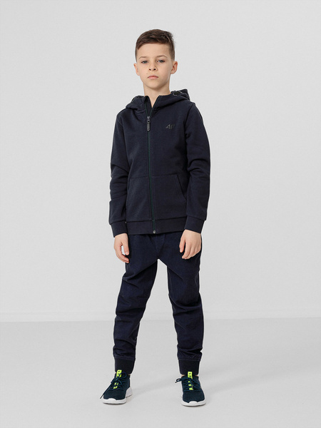 Bluza dziecięca z kapturem rozpinana 4F HJL22-JBLM001-31S