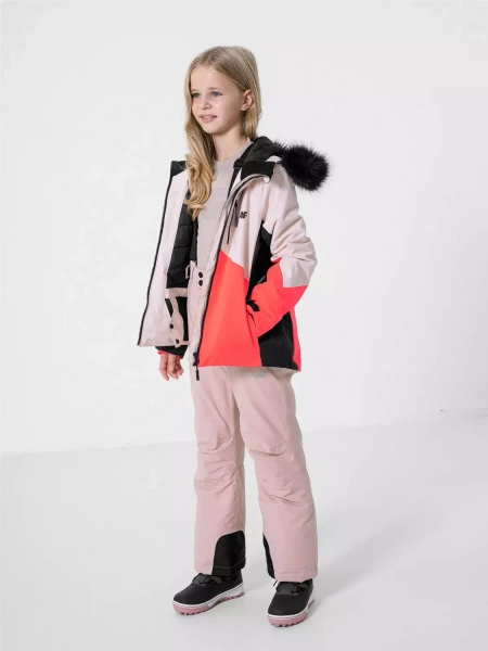 Kurtka dziecięca zimowa narciarska 4F HJZ22-JKUDN003-56S