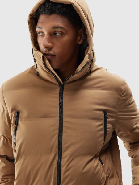 Kurtka męska zimowa puchowa długa 4F 4FAW23TDJAM246-82S 