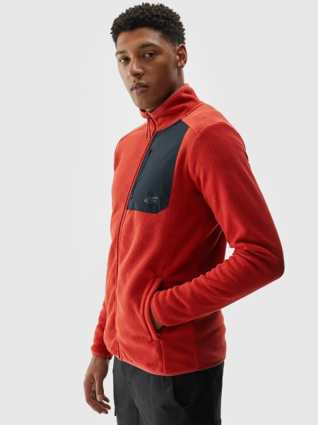 Bluza męska rozpinana polarowa 4F 4FWAW24TFLEM250-70S