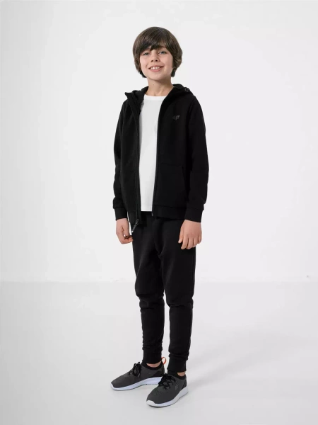 Bluza dziecięca z kapturem rozpinana 4F HJZ22-JBLM001-20S