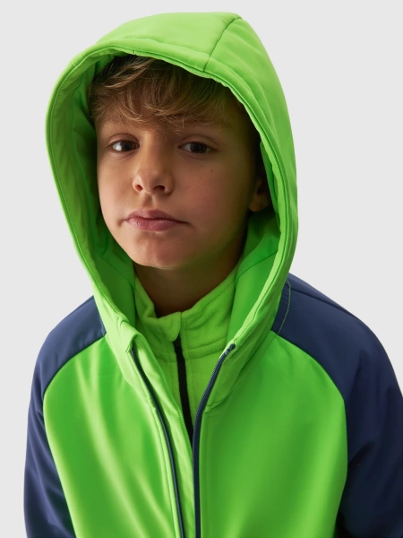 Kurtka dziecięca softshell 4F 4FJAW23TSOFM154-41N