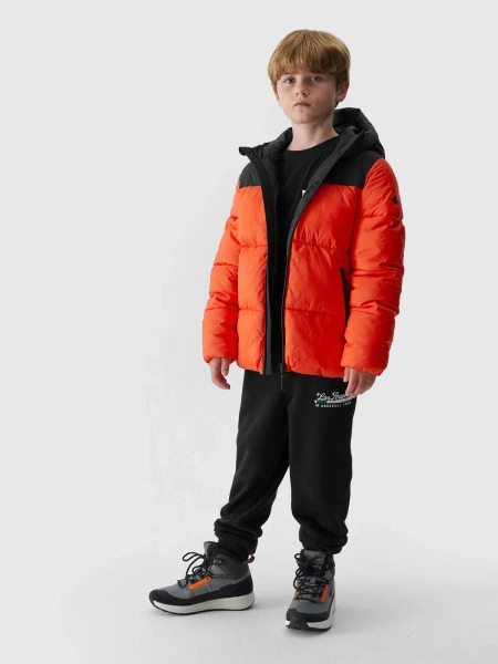 Kurtka dziecięca zimowa puchowa 4F 4FJAW23TDJAM274-62S