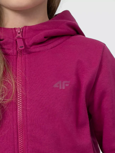 Bluza dziecięca z kapturem rozpinana 4F 4FJSS23TSWSF216-53S