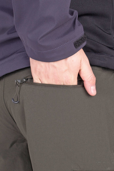 Spodnie męskie trekkingowe BERGSON HARRAN 4W ARMY GREEN