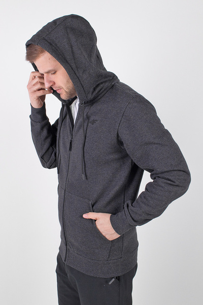 Bluza męska z kapturem rozpinana 4F H4Z19-BLM074-24M