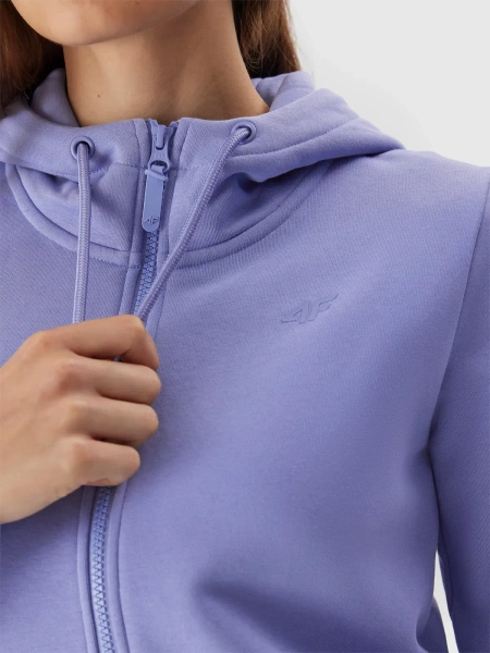 Bluza damska z kapturem rozpinana 4F 4FAW23TSWSF0730-32S 