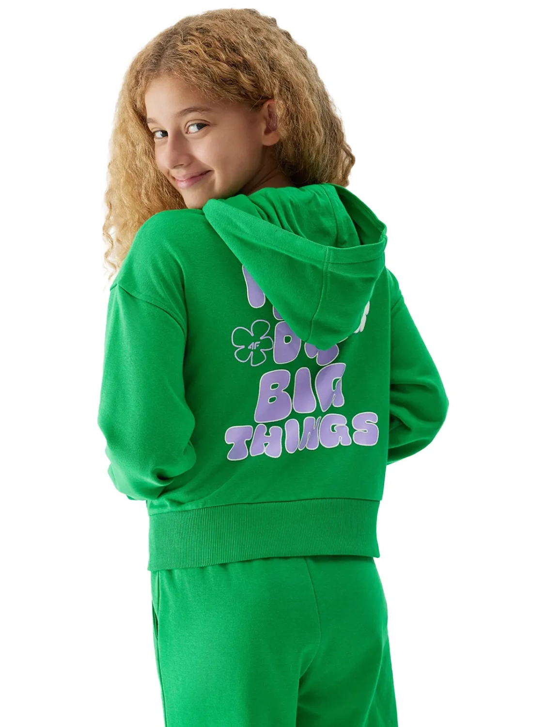 Bluza dziecięca z kapturem  4F 4FJAW23TSWSF645-41S