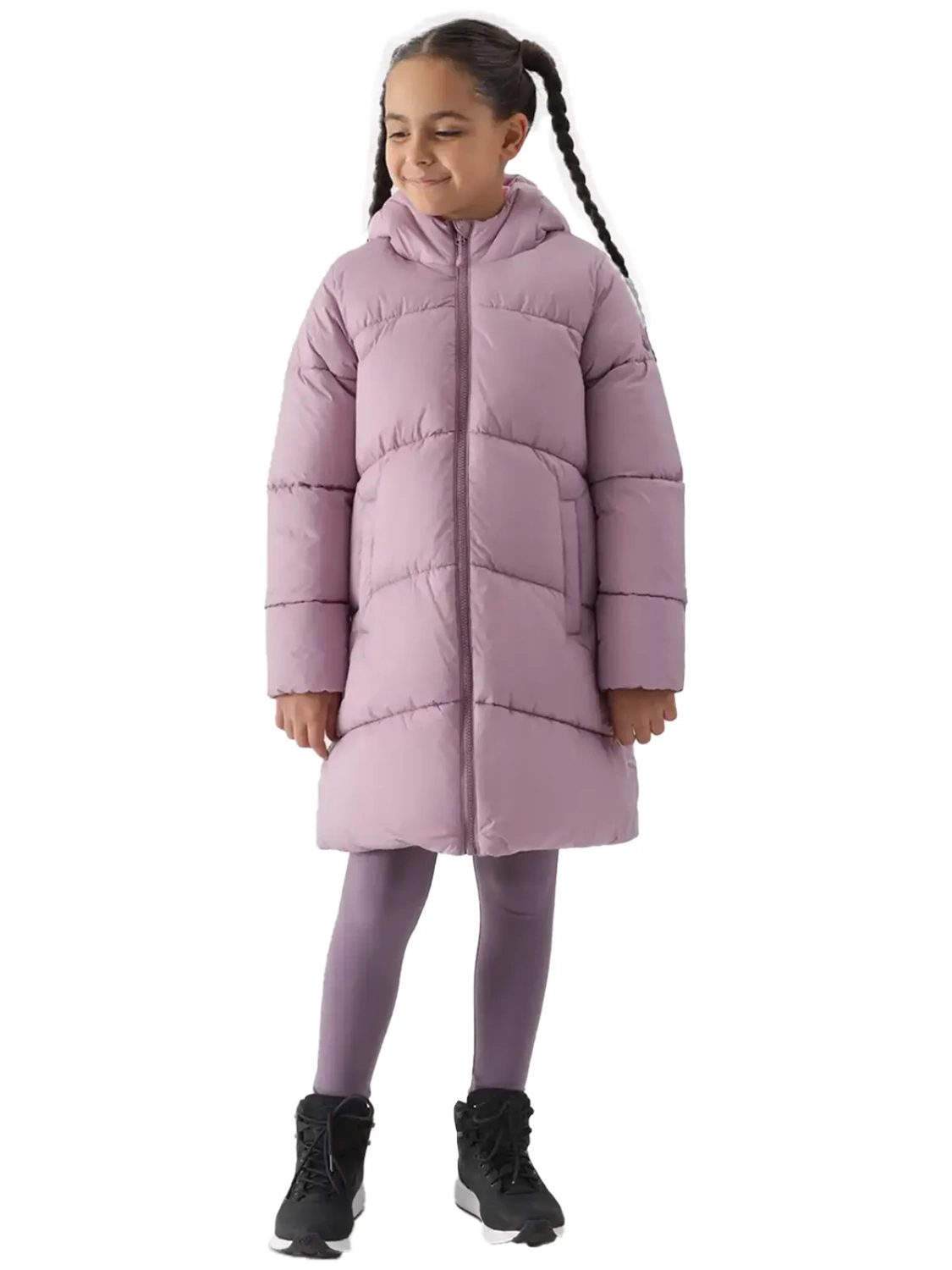 Kurtka dziecięca zimowa puchowa 4F 4FJWAW24TDJAF455-54S