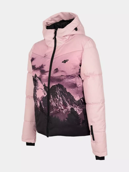 Kurtka damska zimowa puchowa narciarska 4F H4Z22-KUDN004-56S