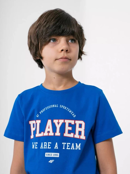 Koszulka dziecięca 4F HJZ22-JTSM007-36S