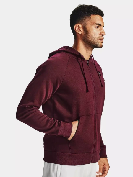 Bluza męska z kapturem rozpinana Under Armour RIVAL FLEECE 1357111-690