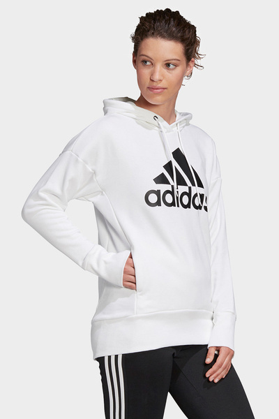 Bluza damska z kapturem adidas W BOS LONG HD FM1045