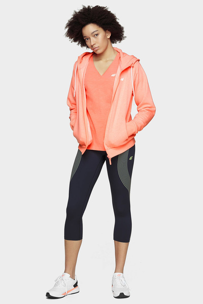 Bluza damska z kapturem rozpinana 4F NOSH4-BLD004-64M