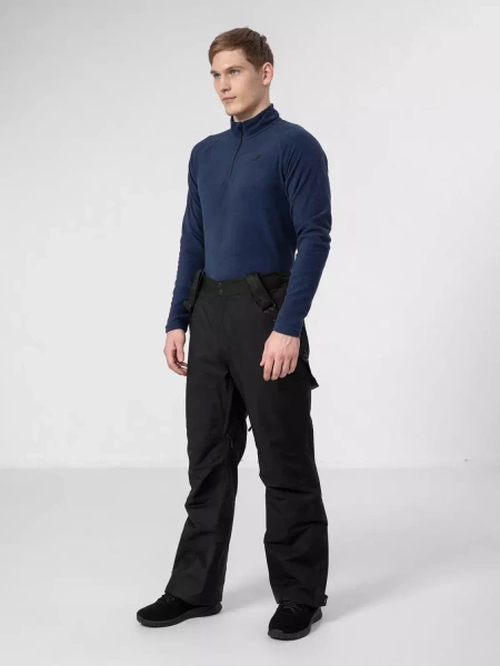 Bluza męska z kapturem rozpinana polarowa 4F H4Z22-BIMP010-30S