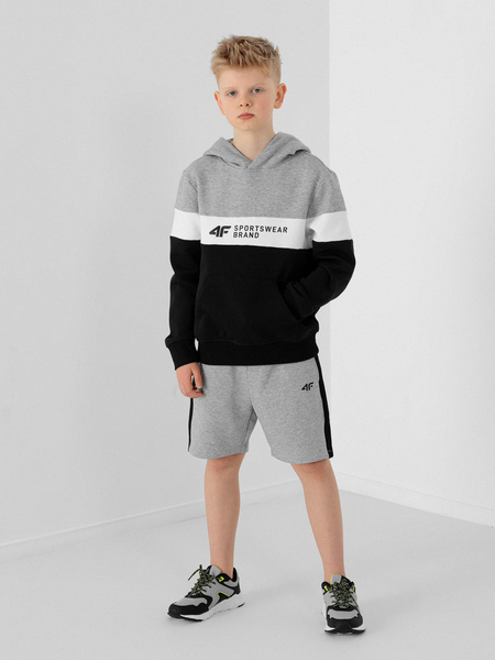 Bluza dziecięca z kapturem 4F JUNIOR HJL22-JBLM003-27M