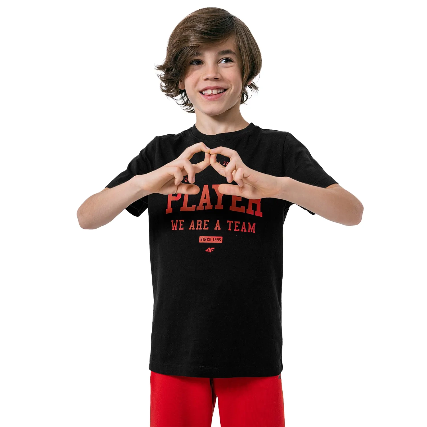 Koszulka dziecięca 4F HJZ22-JTSM007-20S