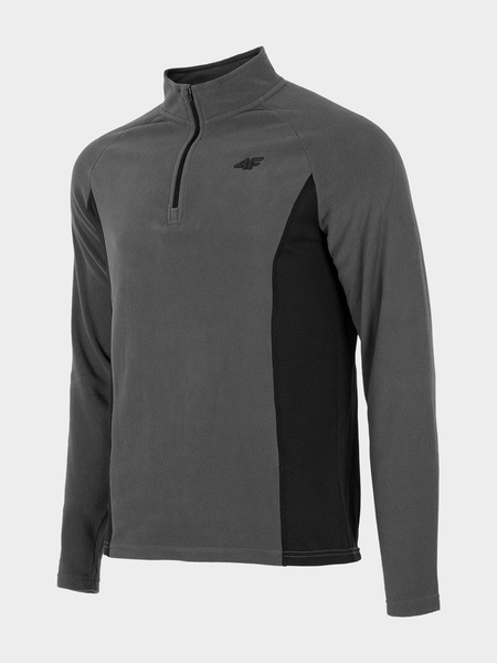 Bluza męska z kapturem rozpinana polarowa 4F H4Z21-BIMP034-22S