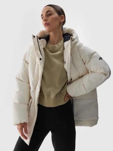 Kurtka damska zimowa puchowa 4F 4FWAW24TDJAF474-11S