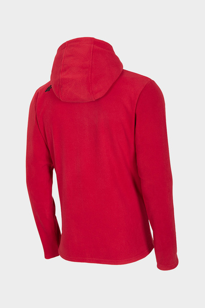 Bluza męska z kapturem rozpinana polarowa 4F NOSH4-PLM002-62S