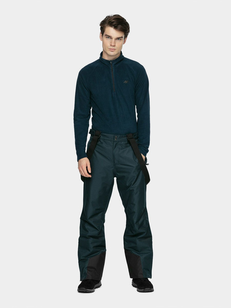 Bluza męska z kapturem rozpinana polarowa 4F H4Z21-BIMP030-31S