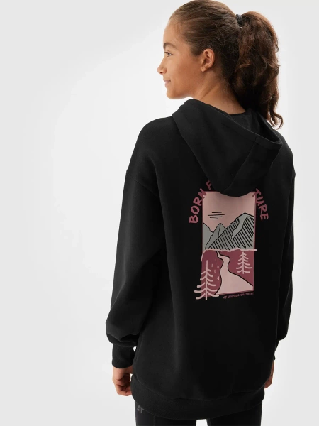 Bluza dziecięca z kapturem 4F 4FJAW23TSWSF642-20S