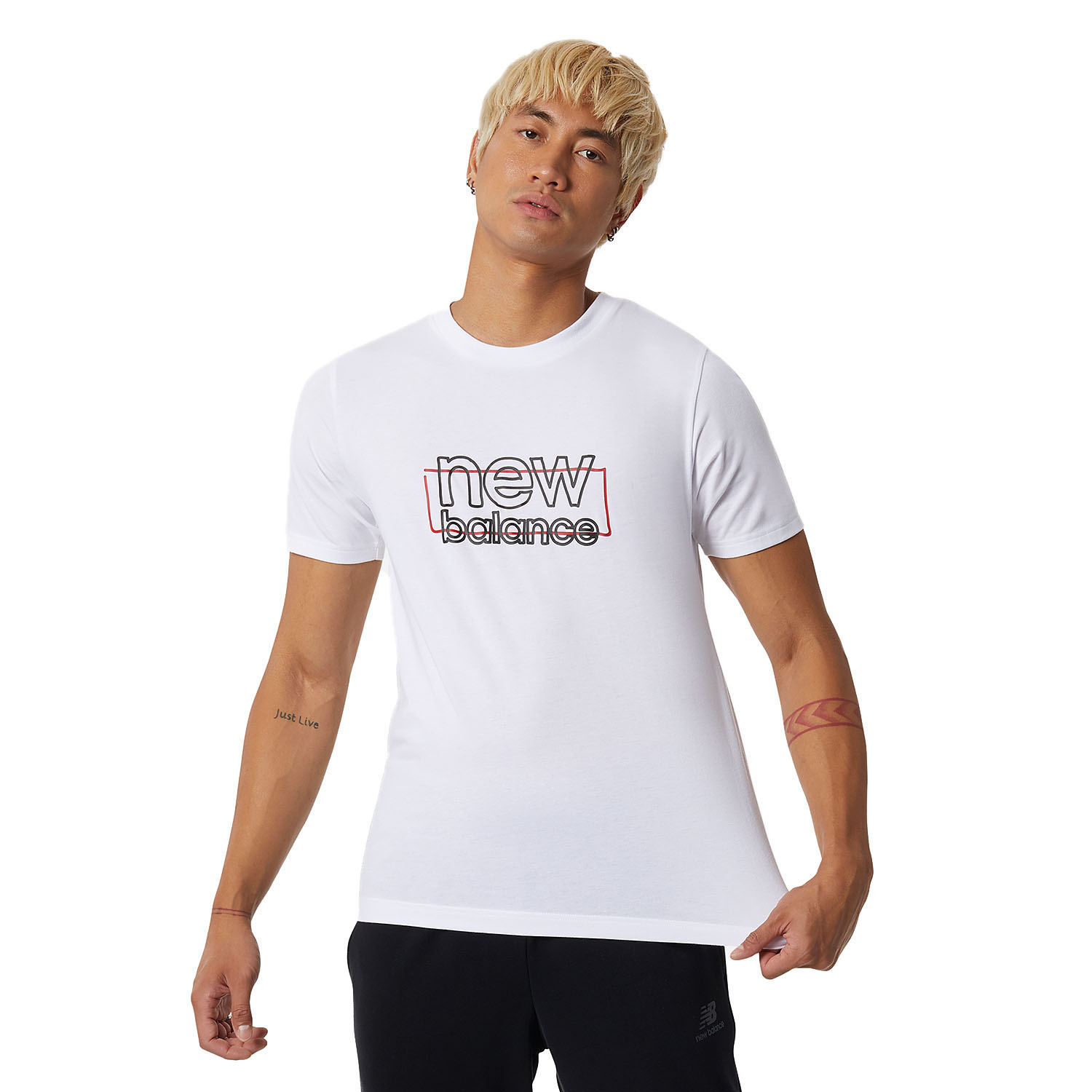 Koszulka męska NEW BALANCE MT21903-WT