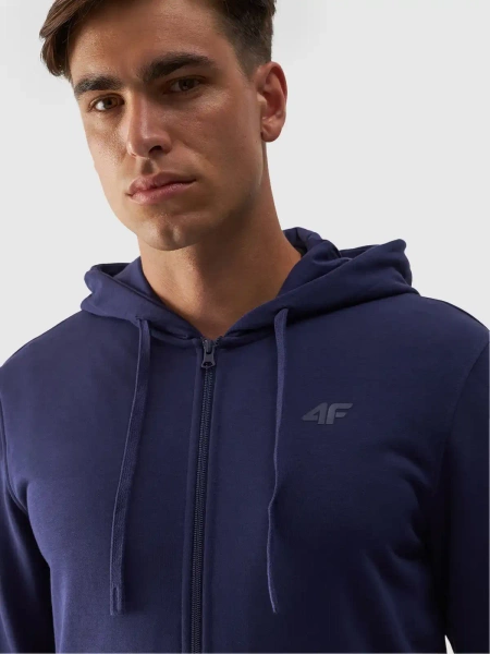Bluza męska z kapturem rozpinana 4F 4FWMM00TSWSM1466-31S