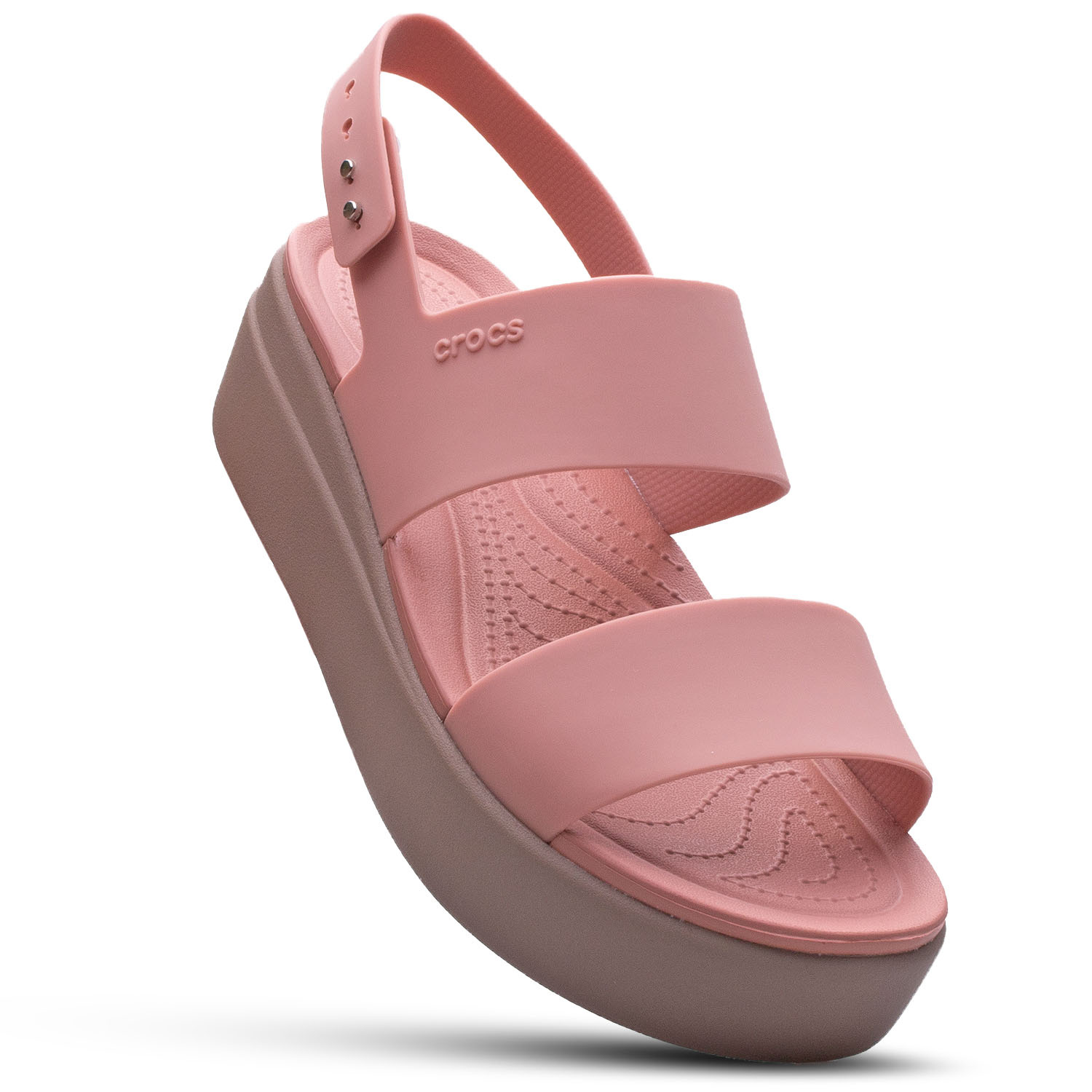 Sandały damskie Crocs Brooklyn Low Wedge 206453-6RT