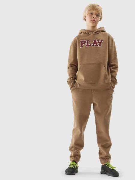 Bluza dziecięca z kapturem 4F 4FJAW23TSWSM652-83S 