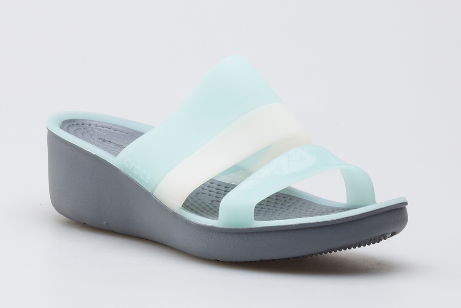 Sandały Crocs Colorblock Wedge W 200031-455