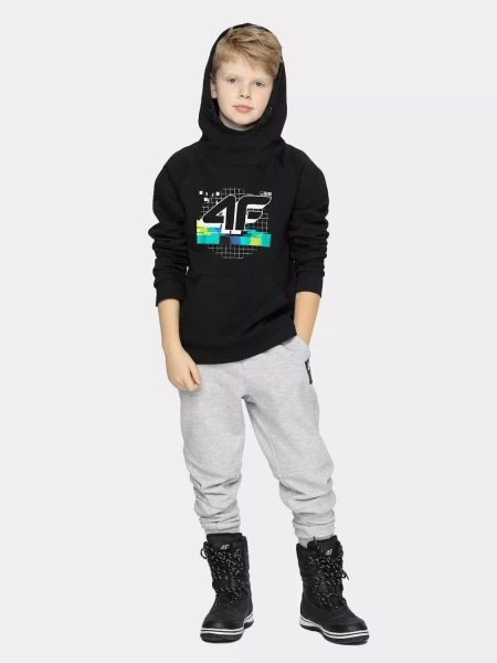 Bluza dziecięca z kapturem 4F 4FJAW22TSWSM498-20S