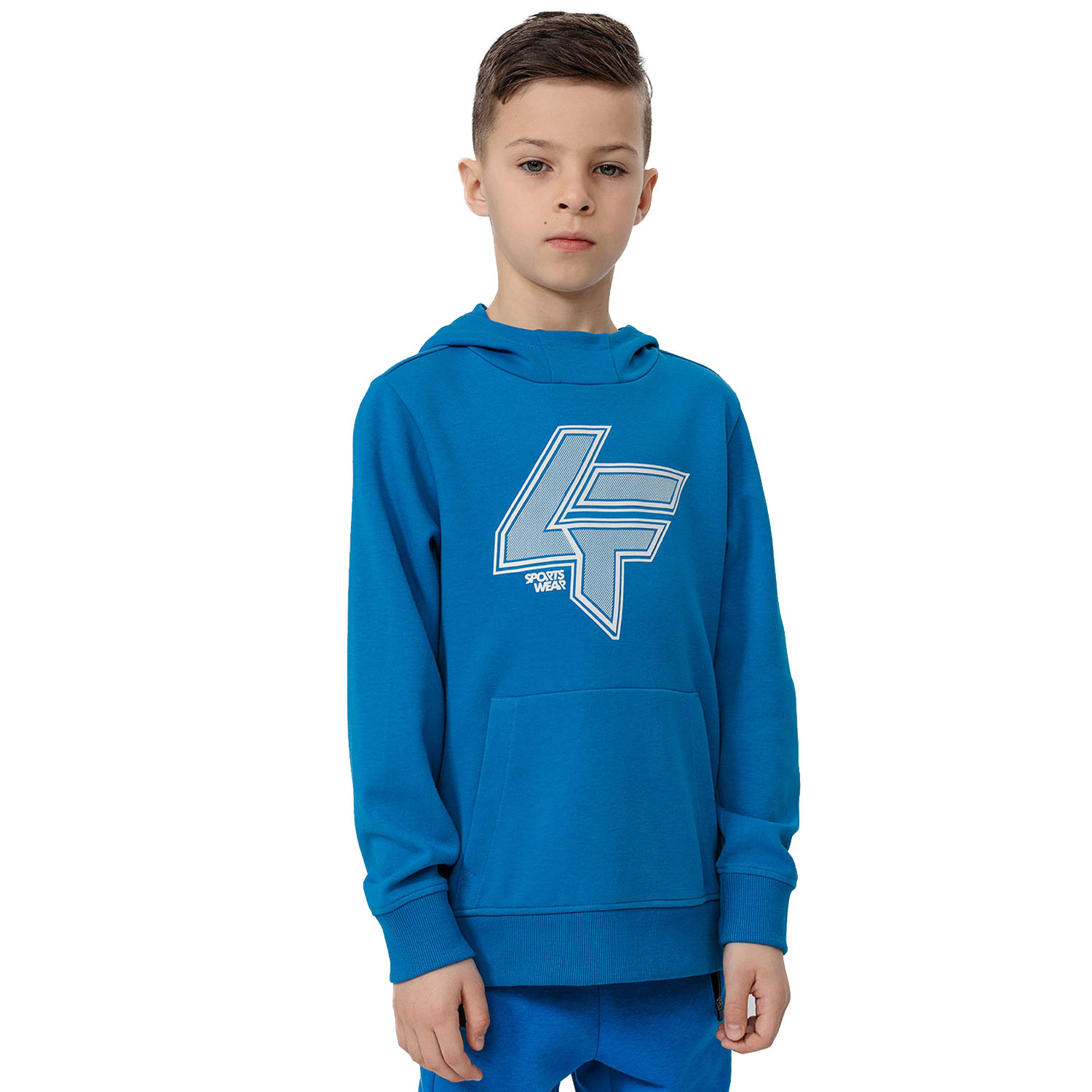 Bluza dziecięca z kapturem 4F JUNIOR HJL22-JBLM004-36S