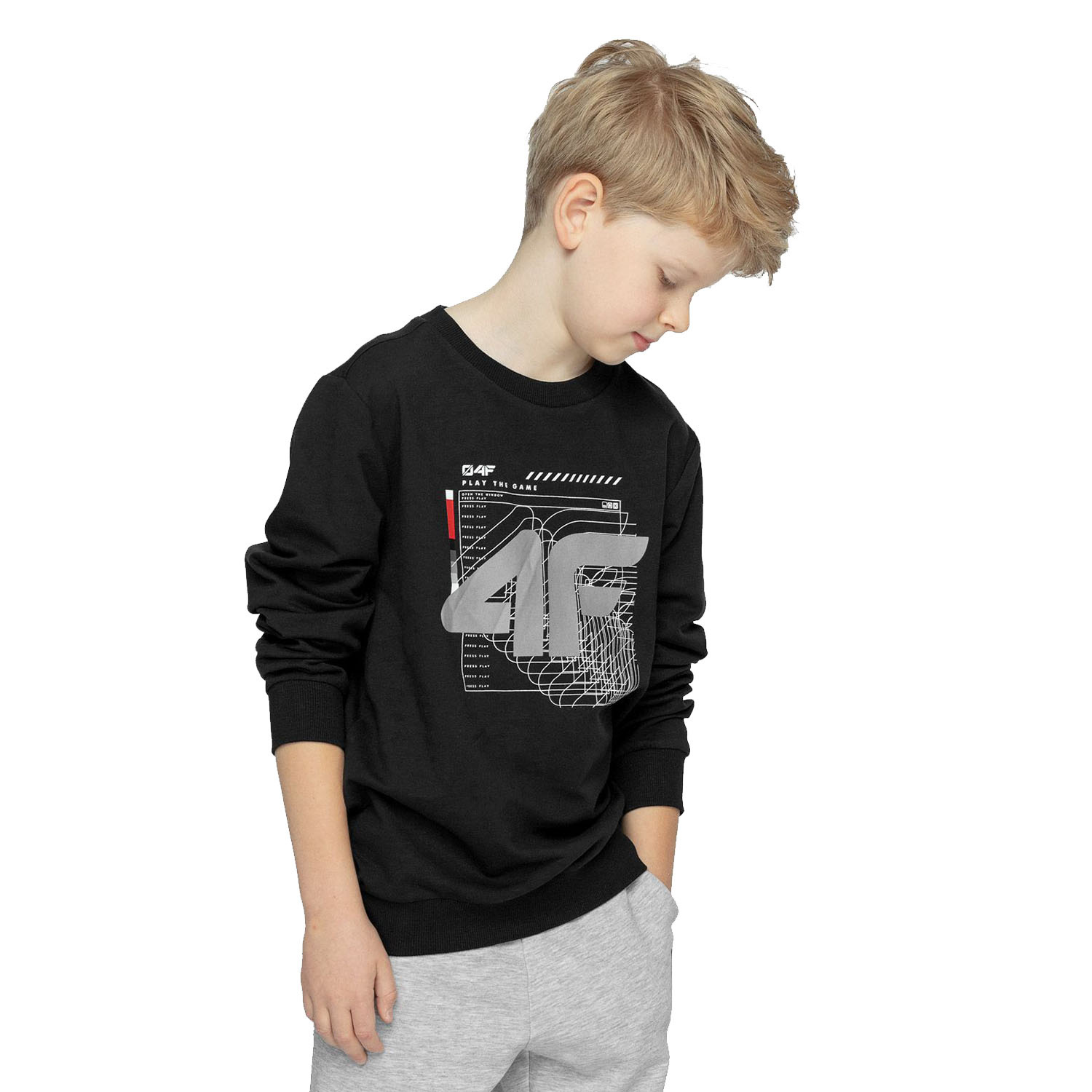 Koszulka dziecięca 4F HJZ21-JTSML003-20S